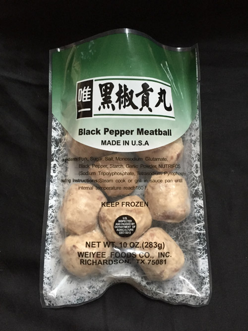 Weeyee Foods Co. Black Pepper Meatball